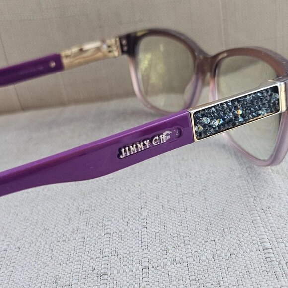 Jimmy Choo Women Eyeglasses Frame Plum JC110 F1A 135 53[]15 Eye Wear Made Italy - Picture 5 of 12